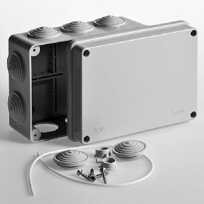 26878 Коробка распред. о/п 150х110х70мм, IP55, серая Ruvinil 67053 (уп.22шт)